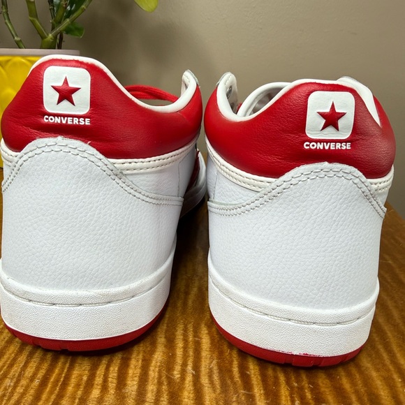 Converse CONS Fastbreak Pro Red and White High-Top Sneakers - Picture 6 of 11